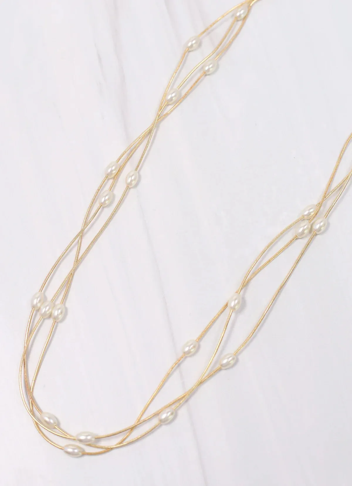 Brisco Layered Pearl Necklace