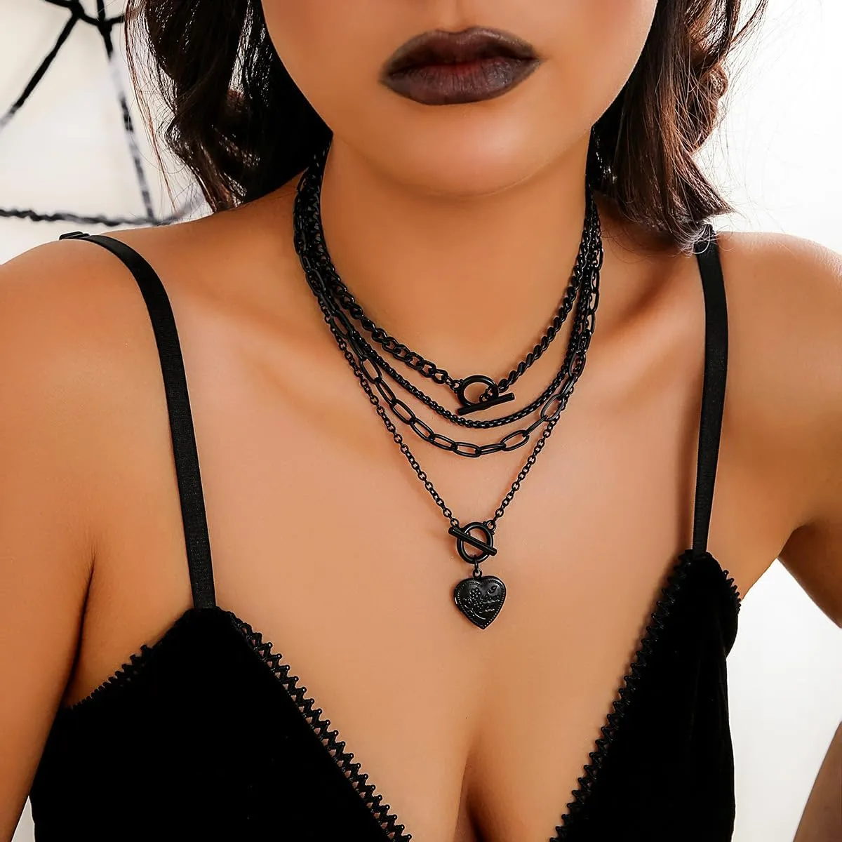 CSIYANJRY99 Layered Gold Necklaces for Women Chunky Gold Necklace Stack Layered Cuban Paperclip Snake Chain Necklace Retro Coin Dainty Pendant Toggle Clasp Necklace