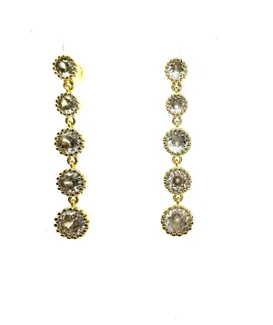 CZ Escalate Drop Earrings