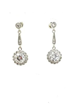 Elegance CZ Drop Earrings